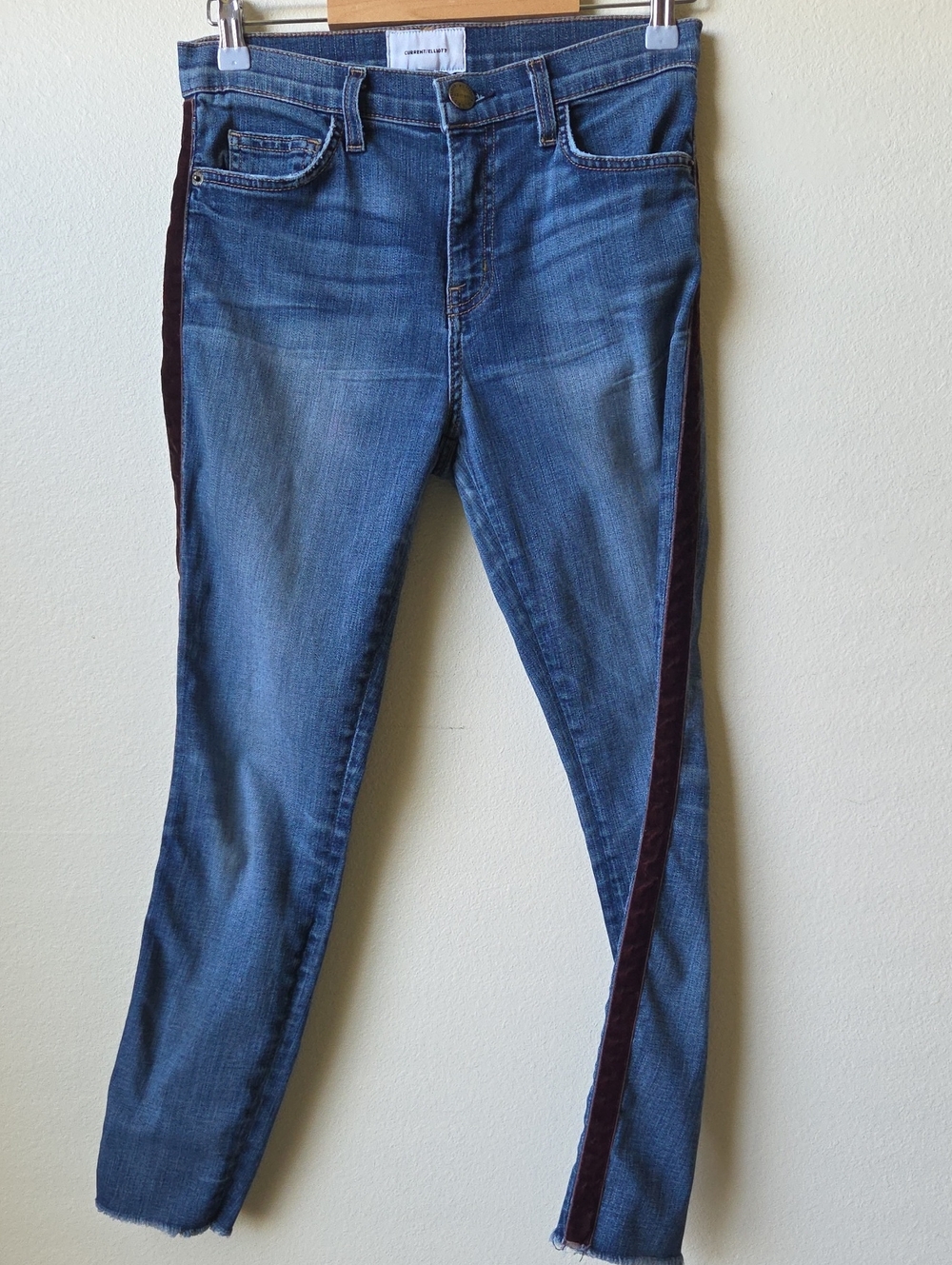 Current/Elliot Velvet Stripe Jeans Size 27
